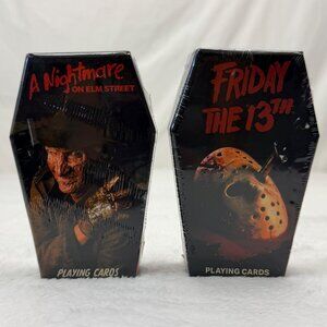 Coffin Cards A Nightmare On Elm Street & Friday The 13th Playing Cards Aquarius
